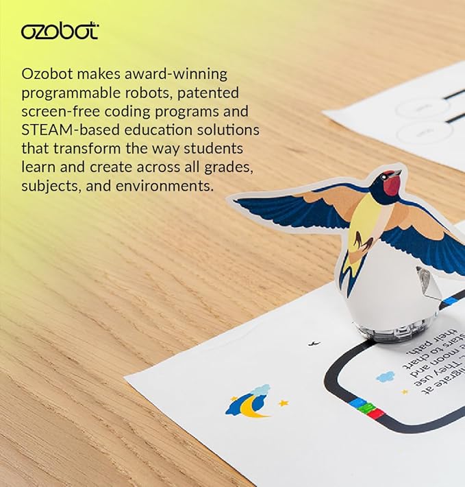 Ozobot Color Coding Markers, Color Variety for Creative STEM Education, Classroom & Home, Enhances Problem Solving & Critical Thinking Skills, Suitable for Ages 6+, Dual-Sided, 5 Pack