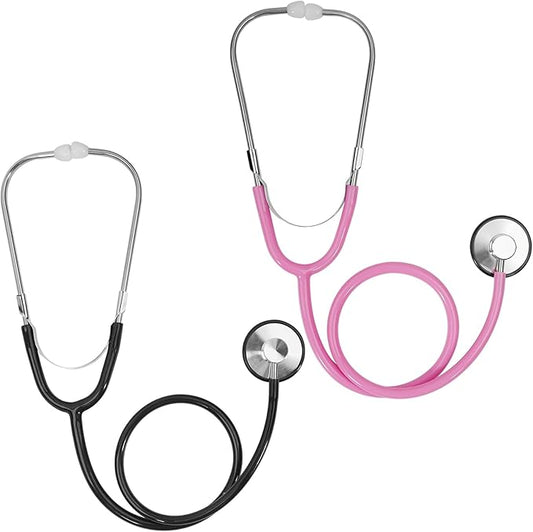 Kids Stethoscope Toy, 2 Pack Real Working Stethoscope for Kids, Toy Doctor Kit for Toddler 3 4 5, Boys Girls Nurse Cosplay Costume Accessories