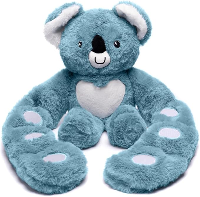 Plushland Original 5lbs Weighted Stuffed Animals Plush Toys with Long Arms, Giant Plushies Pillow Hugging Toy Gifts with Bean Bag for Kids and Adults (Koala)