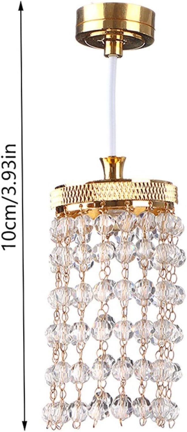 LUOZZY 3 Pcs Dollhouse Chandelier Light Ceiling Candle Chandelier Miniature Chandeliers for Dollhouse Led Chandelier