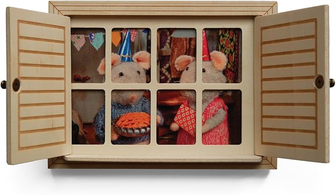 – Little Mouse Window | Miniatures & Dollhouse | Creative Photo Frame & Decoration | 3-Way Display | Ages 4+ | Includes 5 Original Postcards