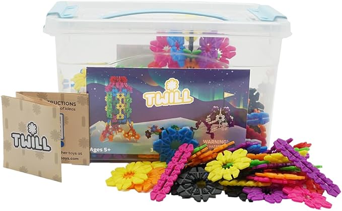 Incredibly Interconnectable Twill 306 Piece Building Blocks Set for Kids, Open-Ended Construction Set, STEM/STEAM Education Toy, Building Blocks for Boys and Girls Ages 5+