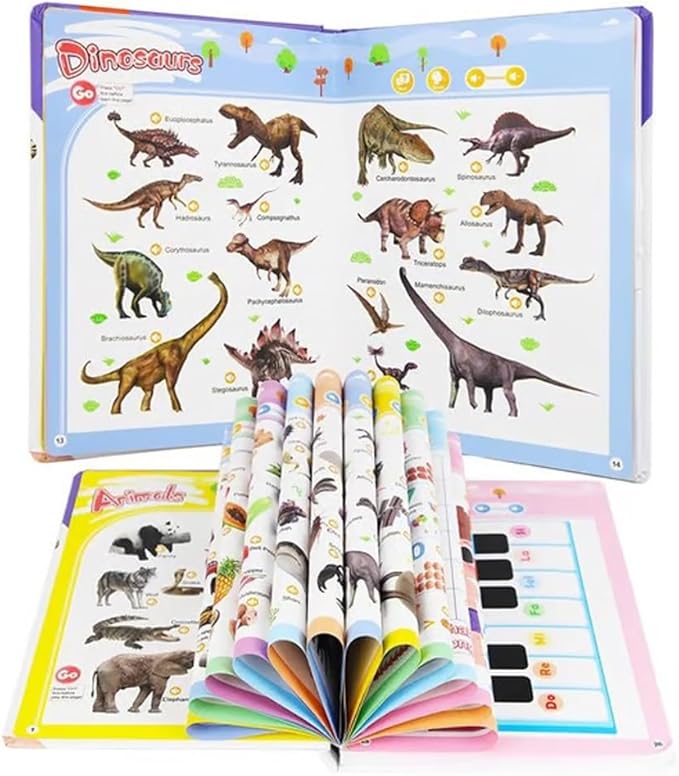 English Learning Sound Book for Kids – 470+ Words, 21 Themes with American Accent | Interactive Phonics & Vocabulary Learning Toy for Toddlers Ages 3-6 | Educational Gift for Preschoolers(3-6Y)