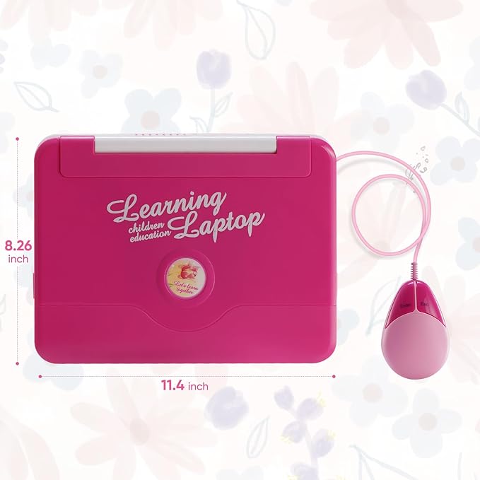 LESHITIAN Kids Laptop - 80 Learning Activities to Learn Alphabet, Words, Mathematics, Play Games and Music - Educational Learning Computer for Kids Ages 5+