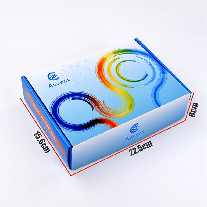 Adeept 5-DOF Robotic Arm Kit Compatible with Raspberry Pi 4 B 3 B+ B A+, Programmable DIY Coding STEM Educational 5 Axis Robot Arm with Python Code and Tutorials(PDF) - Orange