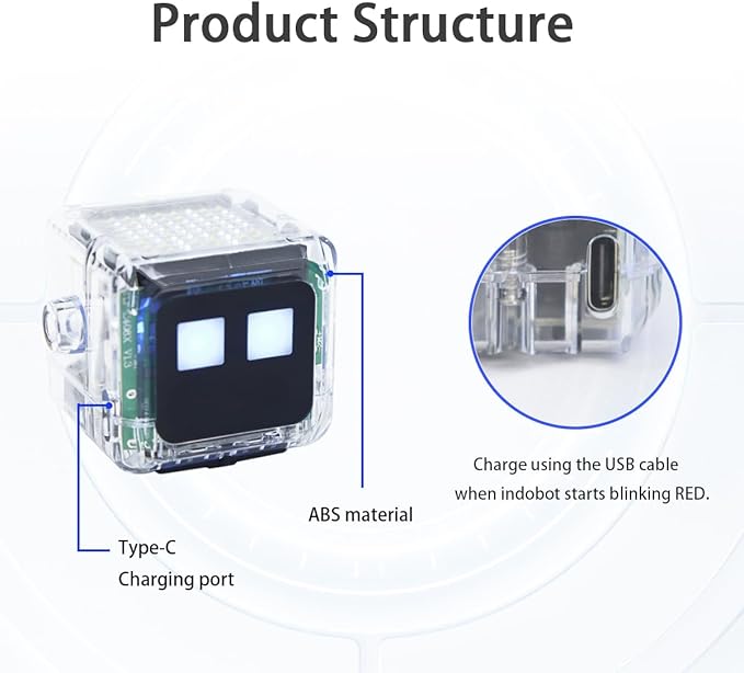 HoverBots No Coding Experience Required Interactive Coding Robot for Kids, Including Color Code Markers, Charging Cable, 27 Pre-Designed Color Codes, Suitable for Preschool Education