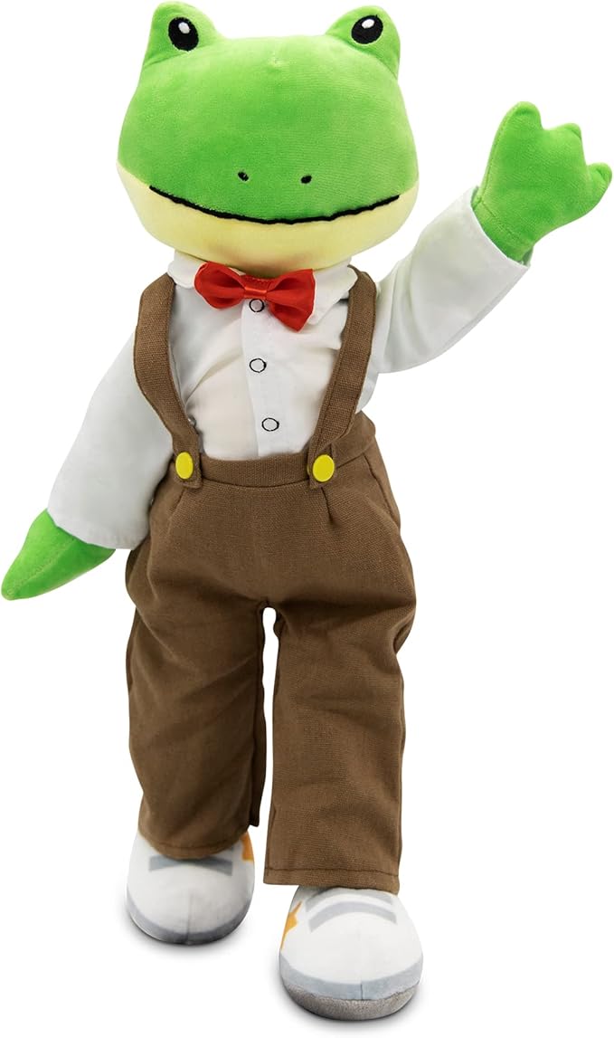 Plushible Soft Baby Doll, 18 Inch Frog - Plush Rag Doll with 2 Clothing Sets, My First Plush Toy for Girls, Boys & Infants, Soft Baby Stuffed Toy, Adorable Companion for 1 Year Old & Up