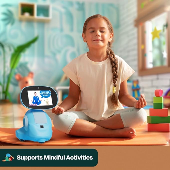 Miko 3 AI Robot for Kids – Smart Educational & STEAM Learning Robot with Interactive Apps, Games, Stories & Activities for Girls & Boys Ages 5–10 | Blue