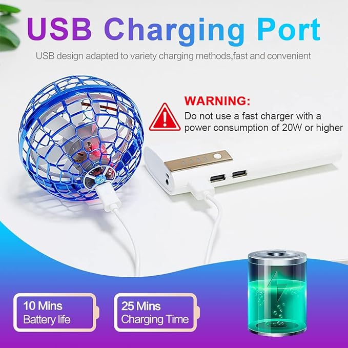 Flying Orb Ball Toy 2025 Upgraded,Cosmic Globe Boomerang Hover Ball Galactic Fidget Spinner Outdoor Toys, Hand Drone Orbit, Cool Toys Gift for 6 7 8 9 10+ Year Old Boys Girls Teens (Red)