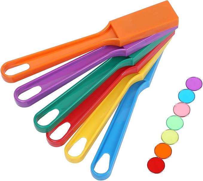 Magnetic Bingo Chips with Wand - 6 Pack for Large Group Games,Family Game Night, Sensory Bins,Counting and Sorting,Science& Educational Activities