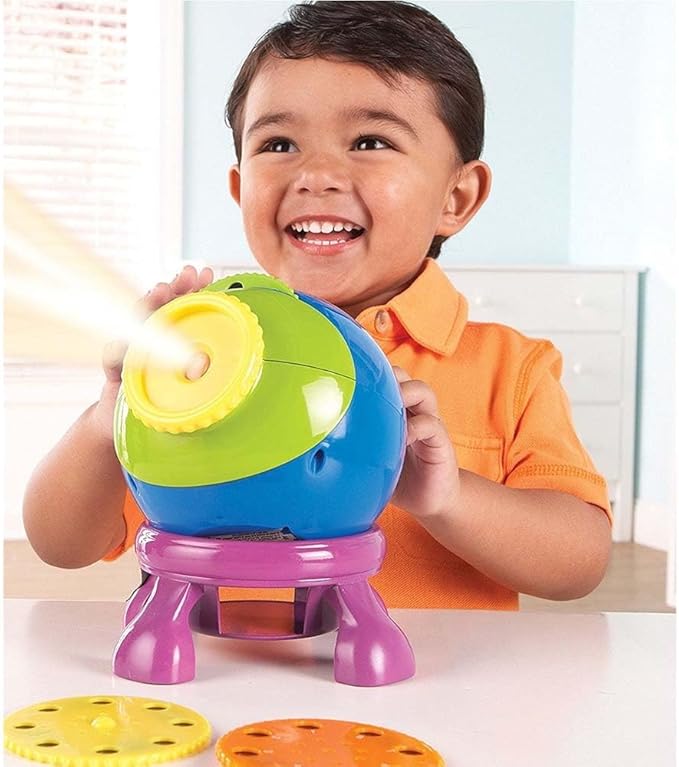 Learning Resources Shining Stars Projector - 5 Piece Set, Ages 3+, Solar System, Space Projector for Kids, Planets Toys, STEM