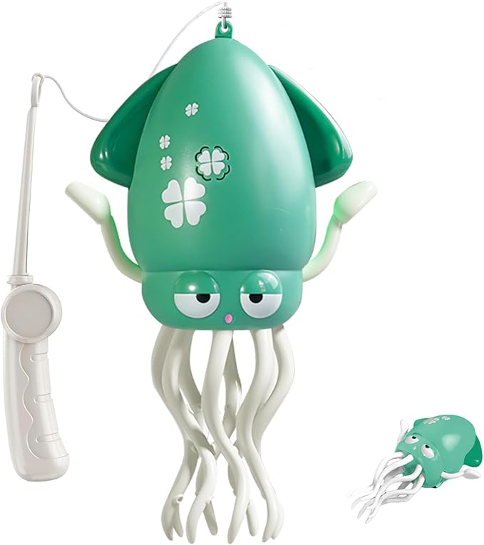 Baby Dancing Squid Toy, Electric Crawling Octopus Tummy Time Toy, Rechargeable Magic Dancing Music Squid Baby Toys for 3 4 5 Year Old Kids Boy Girl Birthday Gifts Christmas Stocking Stuffers