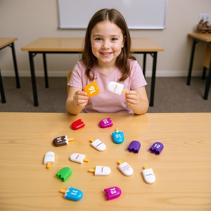 Mini Number Pops 11-20 — Number Learning Toys,Toddler Counting & Color Matching Toys for Kids