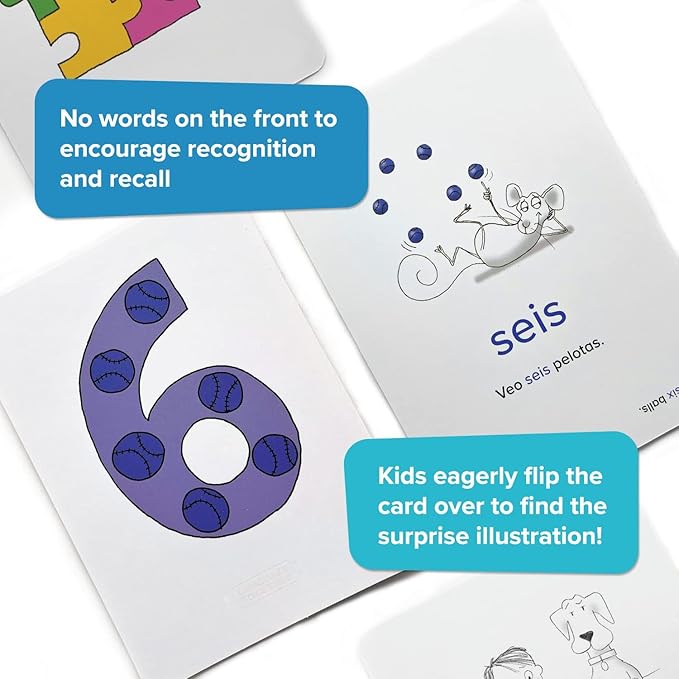 Spanish Flash Cards for Kids: 100 First Spanish Words with Online Audio - Learn Colors, Shapes, Numbers 1-10, Animals and More Beginner, Everyday Words - 100 Cards