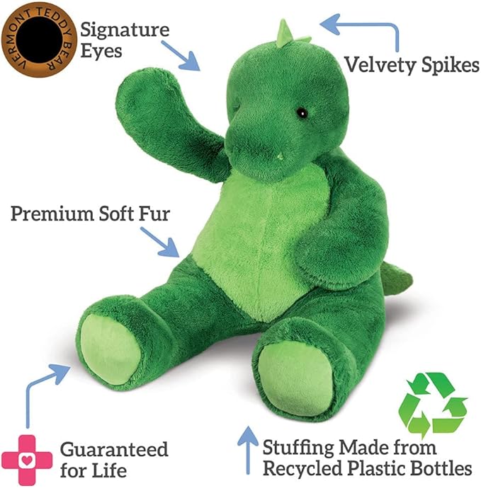 Vermont Teddy Bear Giant Dinosaur Stuffed Animal - 4 Foot T-Rex Plush Toy from Giant Cuddle Collection, Adorable Dinosaur Stuffed Animal for Kids & Adults - Perfect Giant Plush Toy for All Ages
