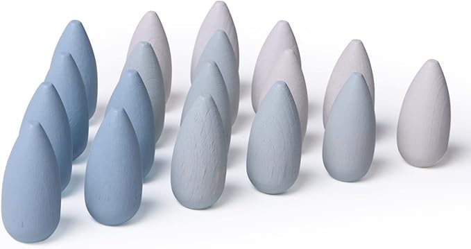 Large Set Full Rainbow Color Style Wooden Loose Parts Sensory Play Toys, Mandala Loose Parts 5 Shapes, 15 Colors, Rainbow Stacker Nesting Toys Parts (90PCS New Shapes)