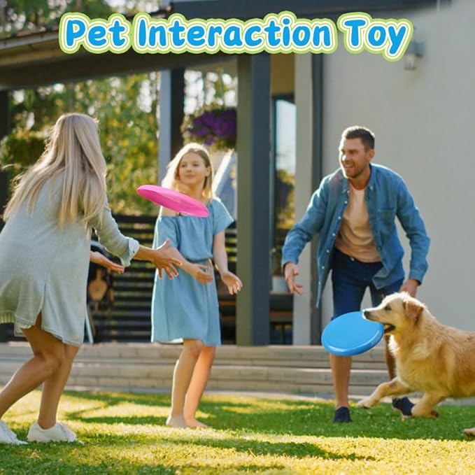 Sand Beach Toys Jumbo Thick 8" Flying Disc Toys For Kids Adults, Sport Yard Disc Game For Outdoor Beach Backyard, Lawn, Park Flying Ring Boys Girls Toss and Catch Game Party Favors Supplies(8 PACK)