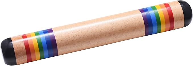 TDOCK 13.8 Inch Rain Stick, Wooden Rain Maker Rattle Shaker Rainfall Tube, Musical Sensory Auditory Development Instrument for Babies, Toddlers and Kids