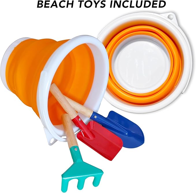 Sand Digger Sandbox Digger Toy, 360°Rotating Base, Sturdy Stable Steel Frame Structure-Metal Bucket, Kids Digger Excavator Digging Toys Excavator Ride on Beach Toys, Ideal for Sand Sandbox Beach Snow