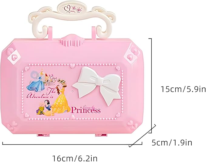 Disne Princess Makeup Set,for Little Girl ,Girls Makeup, Children's Play Makeup Set Box,, Princess Style Makeup Box, Suitable for Girls' Birthday Gifts