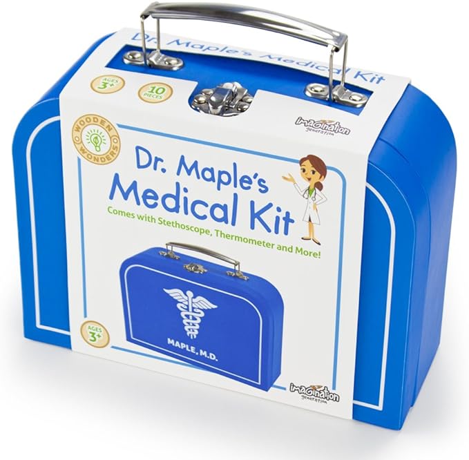 Imagination Generation Occupation Playsets for Kids Wood Children Roleplaying Games for Young Children| Doctor Set