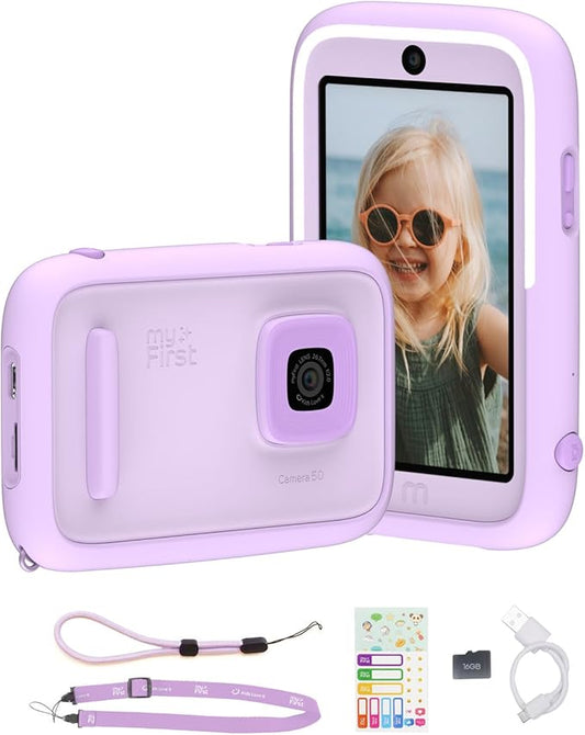 myFirst Camera 50 Kids' Digital Camera 20MP Photos 1080P Video, Purple
