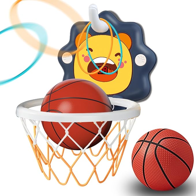 Toddler Kids Basketball Hoop Indoor Toys,Scoreboard Portable Design Adjustable Height,Christmas Birthday Baby Toddler Kids Boys Small Mini Basketball Hoop Gifts Toys