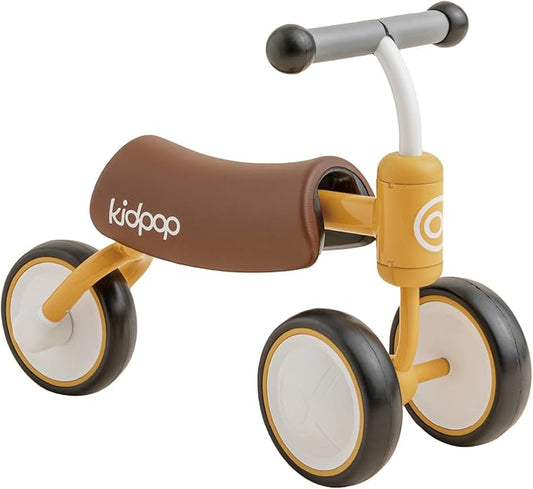 kidpop Bee Baby Balance Bike Toddler for 1 Year Old Kids Ride On Toys First Birthday Gift Toddler First Bike (Yellow)