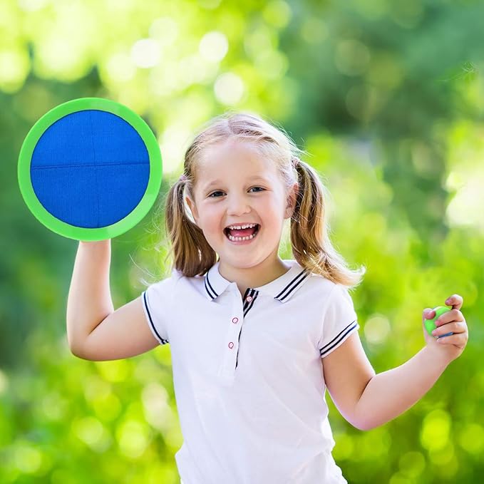 EVERICH Upgraded Toss and Catch Ball Game Set, Outdoor Games for Kids Toys, Stocking Stuffers for Family Games, Beach Pool Yard Outside Toys for Boys Girls 3 4 5 6 7 8-12 Years Old