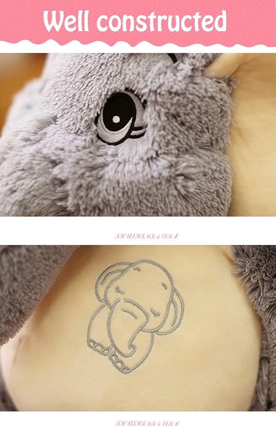 Giant Elephant Stuffed Animal 39'', Large Plush Toy, Soft Huggable Cute Elephant Plush for Girls, Boys, Kids, Babies - Gifts for Birthday, Mother's Day, Christmas