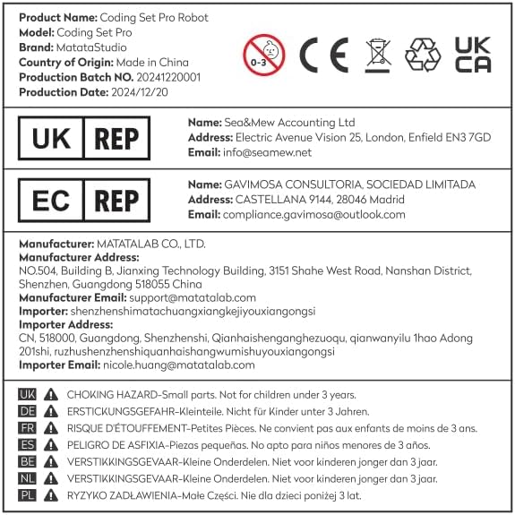 Coding Set Pro STEM Robot for Kids Ages 4+, Coding Robot for Kids to Learn Early Programming, Educational Toy for Homeschool & Classroom Ages 4-10