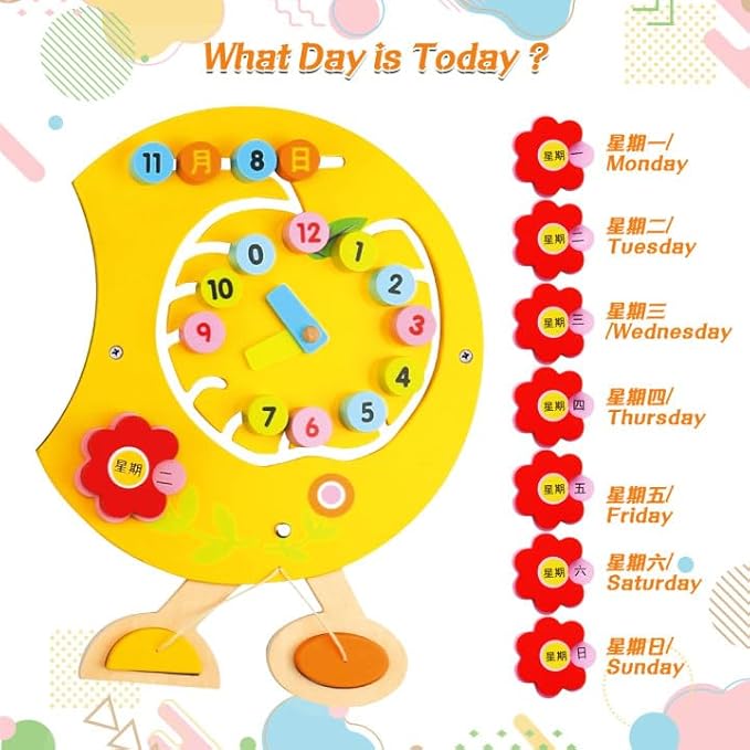 Dollox Caterpillar Activity Wooden Wall Panels, Toddler Sensory Wall Panels Toy Busy Board Interactive Educational Toys, Montessori Wall Decor Preschool Toy for Daycares Activity Center Livingroom