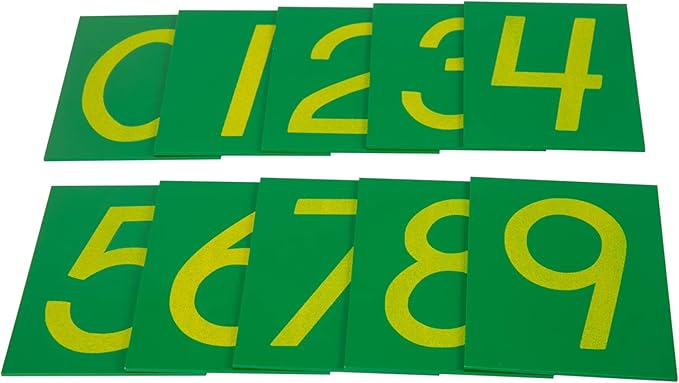 Adena Montessori Wooden Math Counting,Sandpaper Numbers with Box for Toddlers Kids,Early Development Math Material for Preschool Learning Education Toys,Sensory 0-9 Cards Montessori Flash Cards