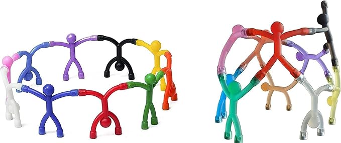 MAGMEN Strong Magnetic Fidget Toys for Kids & Adults - 20 Pack Sensory Toys for ADHD Autism Anxiety - Educational STEM Building Set - Travel Desk Toys - Stress Relief for Focus & Calm Ages 3+