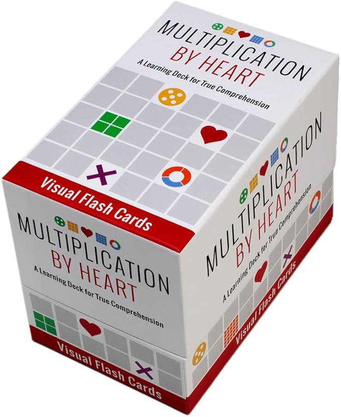 Math for Love Multiplication by Heart Visual Flash Cards for Multiplication fact Mastery in Five Minutes a Day