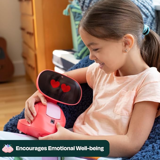 Miko 3 AI Robot for Kids – Smart Educational & STEAM Learning Robot with Interactive Apps, Games, Stories & Activities for Girls & Boys Ages 5–10 | Red