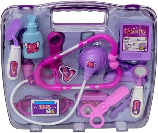 Totority Doctor Kit for Kids, 14Pcs Pretend Play Medical Set with Realistic Tools, Educational & Safe Toy for Toddlers and Preschoolers, Perfect for Role Play at Home and Parties