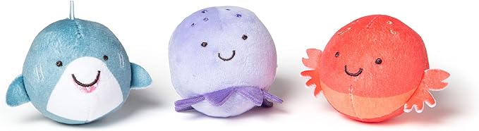 Melissa & Doug Rollables Ocean Slide Wooden Baby Ball Drop Toy, 5-Piece Ocean-Themed Infant Toys, Early Learning Activity for Fine Motor Skills & Sensory Play, Toddler Toys for Kids Ages 12m+