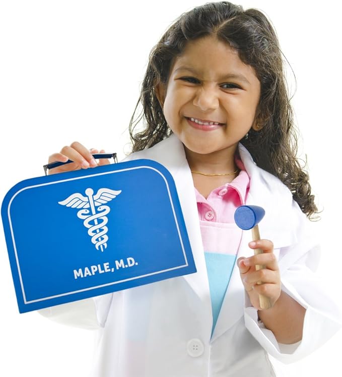 Imagination Generation Occupation Playsets for Kids Wood Children Roleplaying Games for Young Children| Doctor Set