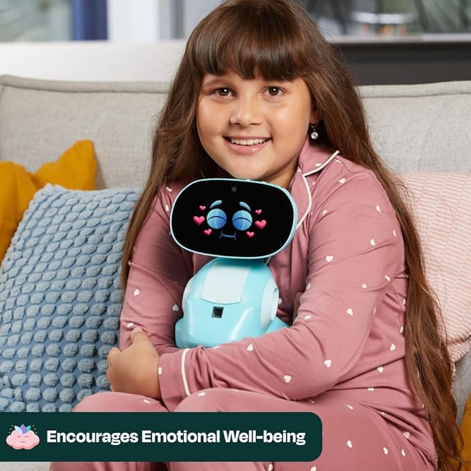 Miko 3 AI Robot for Kids – Smart Educational & STEAM Learning Robot with Interactive Apps, Games, Stories & Activities for Girls & Boys Ages 5–10 | Blue