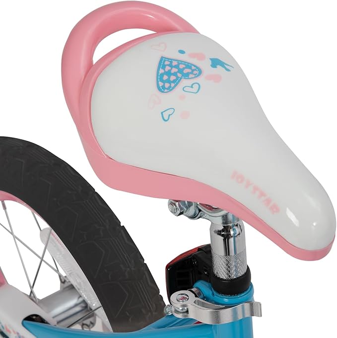 JOYSTAR Angel Girls Bike for Toddlers and Kids Ages 2-13 Years Old, 12 14 16 18 20 Inch Kids Bike with Training Wheels & Basket, 20 24 Inch Girls Bicycle with Handbrake & Kickstand