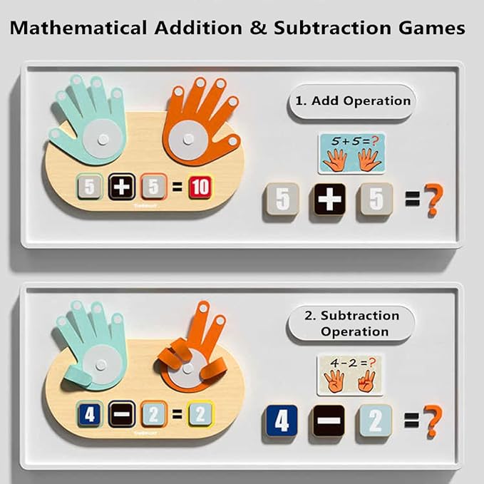 TOP BRIGHT Preschool Learning Toys for Toddlers 2-4, Montessori Toys for 3-5 Year Old Boys Girls Birthday Gifts, Educational Math Manipulatives Number Counting Blocks