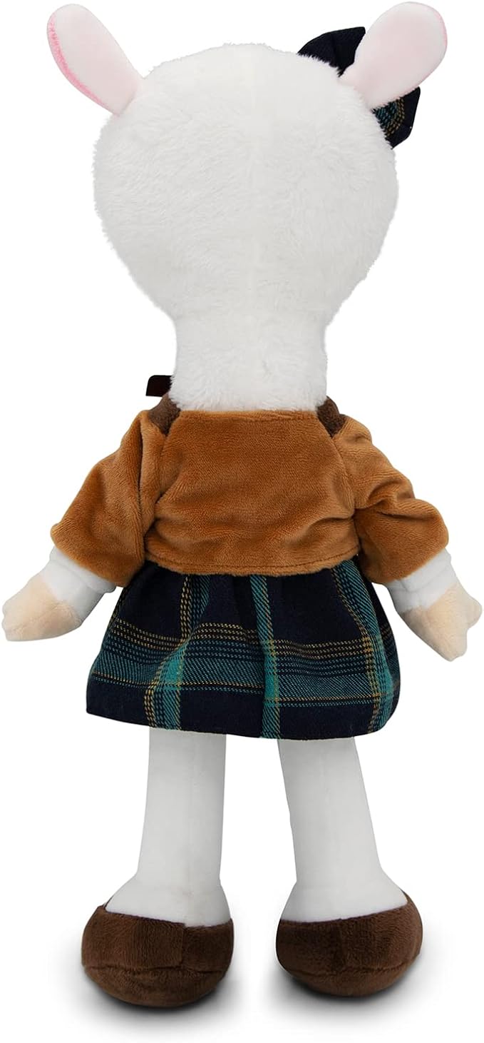 Playtime by Eimmie Soft Baby Doll Aria The Alpaca Puppet - 14" Plush Rag Doll with Embroidered Features for Girls, Boys, Toddlers & Infants - Educational Stuffed Animal for Imaginative Play