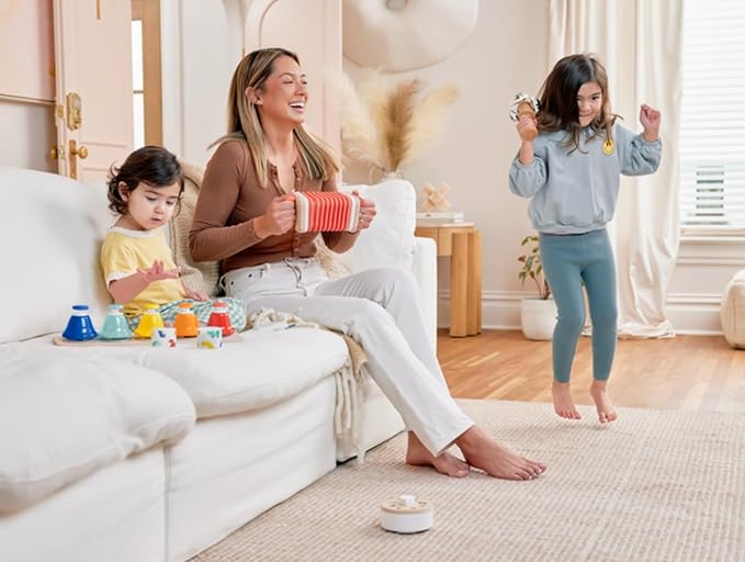 Lovevery | The Music Set | 6 Montessori Musical Instruments & Rhythm Book | Educational Toys for Toddlers & Preschoolers | Simple Songs and Play Guide | Ages 18 Months to 4+ Years