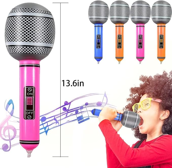 Inflatable Musical Balloons Photo Booth Props Guitar Christmas Halloween Decoration Saxophone Microphone Balloon Instrument Toys, Party Supplies Favors Decorations