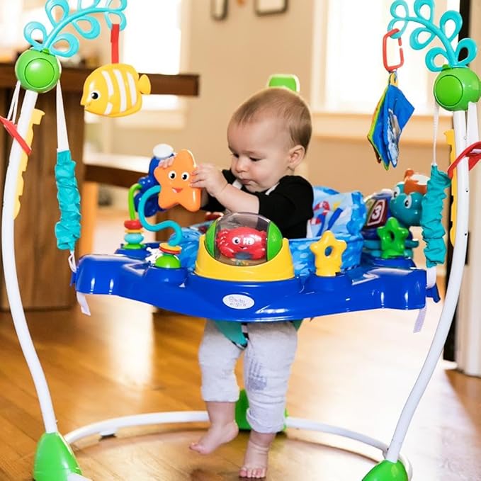 Baby Einstein Neptune's Ocean Discovery Activity Baby Jumper Activity Center, Ages 6 Months +, Max Weight 25 lbs., Unisex