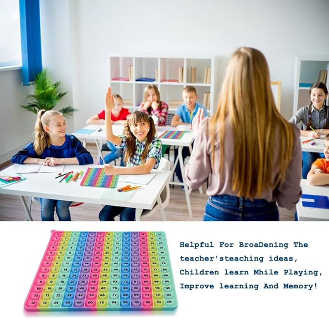 12 Multiplication Table Learning Workbook P00P Fidget Multiplication Game 12x12 Table Math Games Digital Table Toy, Fidget Learning Game Toy Relieves Stress, Creates Various Math Operations