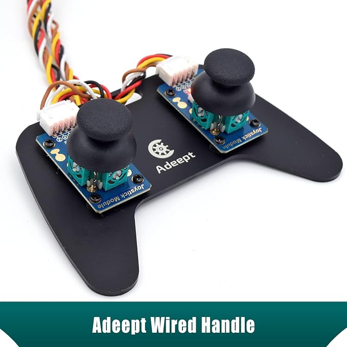 Adeept 5-DOF Robotic Arm Kit Compatible with Raspberry Pi 4 B 3 B+ B A+, Programmable DIY Coding STEM Educational 5 Axis Robot Arm with Python Code and Tutorials(PDF) - Black