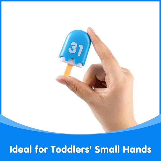 Mini Number Pops 31-40 — Number Learning Toys,Montessori Color Matching Learning Toys & Toddler Math Toys