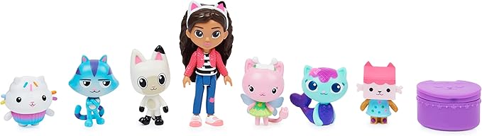 Gabby’s Dollhouse, Deluxe Figure Gift Set with 7 Toy Figures and Surprise Accessory, Kids Toys for Ages 3 and up